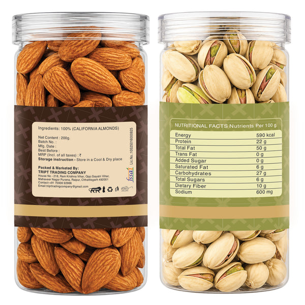 Almond and pista